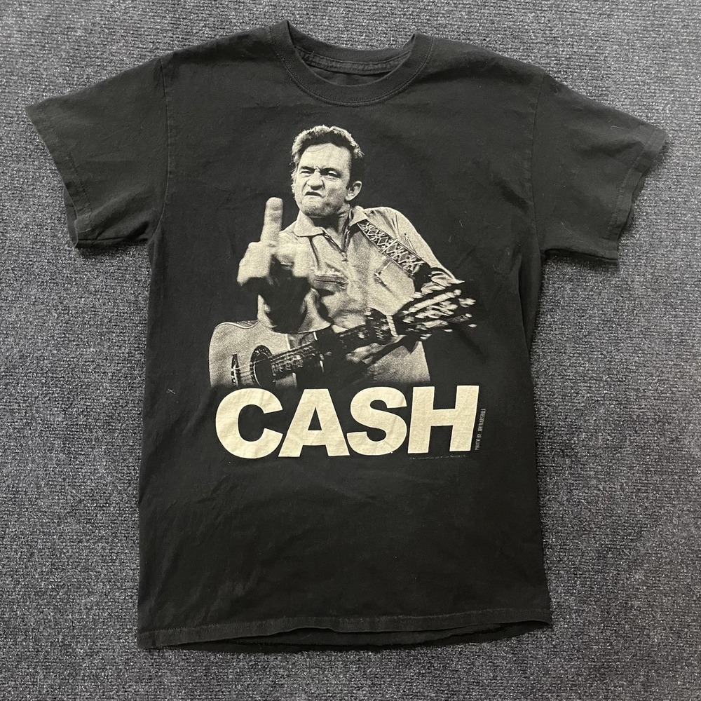 Cash Jim Marshall Clothing Shirt Mens Small Black Music Graphic Tee T-Shirt